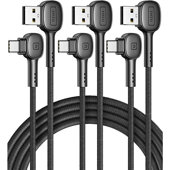 Nylon Braided 3.0 Type C Fast Charging Cables - 3 Pack - Picture 1 of 7